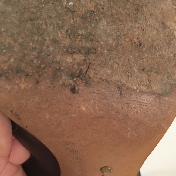 MOSCHINO BROWN LEATHER SANDALS SIZE 37 - Picture 8 of 8